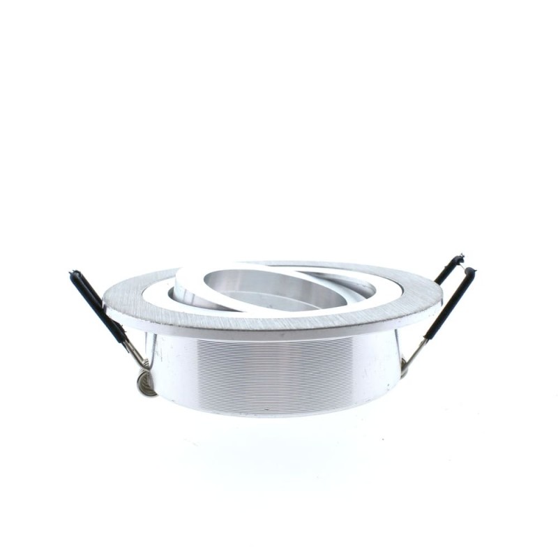 EMPOTRABLE HELIUM REDONDO ALUMINIO visto de perfil