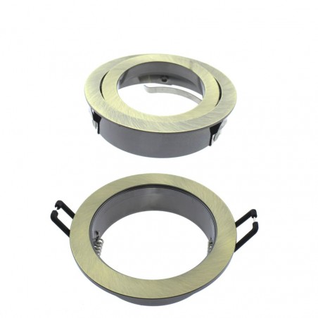 EMPOTRABLE REDONDO BASCULANTE HELIUM ORO VIEJO desmontado