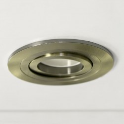 EMPOTRABLE REDONDO BASCULANTE HELIUM ORO VIEJO instalado en techo