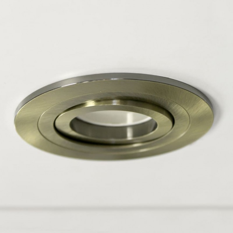 EMPOTRABLE REDONDO BASCULANTE HELIUM ORO VIEJO instalado en techo