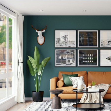 Salón moderno con EMPOTRABLE HELIUM CUADRADO BLANCO