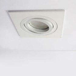 EMPOTRABLE HELIUM CUADRADO BLANCO instalado en techo