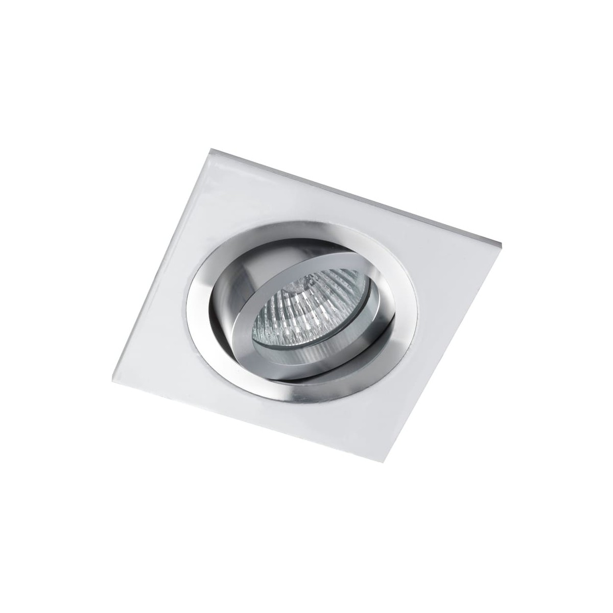 EMPOTRABLE HELIUM CUADRADO BLANCO/ALUMINIO EMPOTRABLE HELIUM CUADRADO BLANCO/ALUMINIO