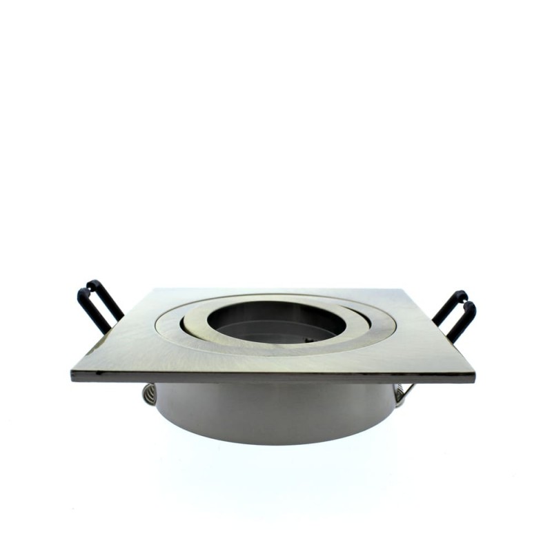 EMPOTRABLE CUADRADO BASCULANTE HELIUM ORO VIEJO visto de perfil