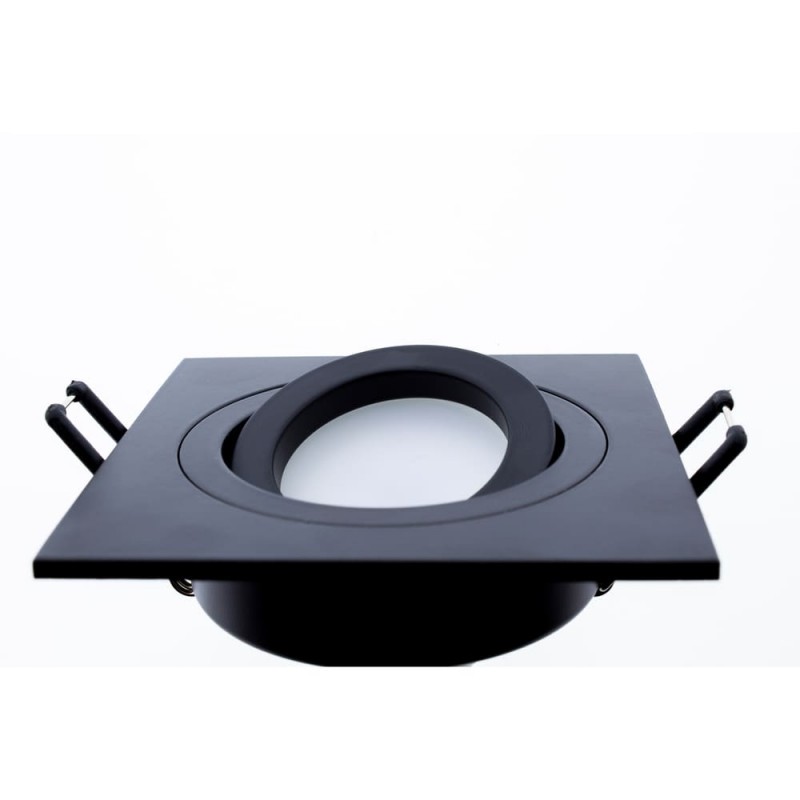 EMPOTRABLE CUADRADO BASCULANTE HELIUM NEGRO de perfill