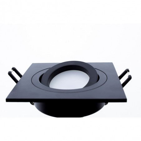 EMPOTRABLE CUADRADO BASCULANTE HELIUM NEGRO de perfill