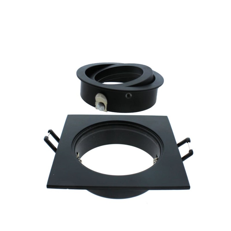 EMPOTRABLE CUADRADO BASCULANTE HELIUM NEGRO desmontado