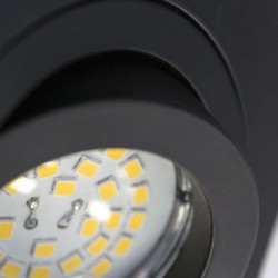 EMPOTRABLE CUADRADO BASCULANTE HELIUM NEGRO detalle acabado