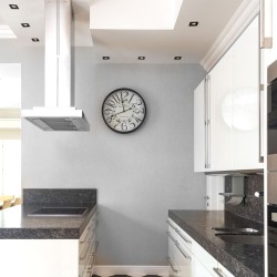 Cocina con EMPOTRABLE CUADRADO BASCULANTE HELIUM NEGRO