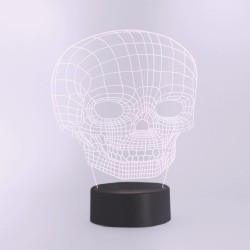 Lampe de table 3D Skull...