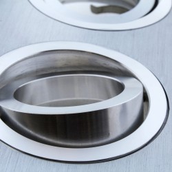 Detalle acabados EMPOTRABLE HELIUM ALUMINIO (2 LUCES)