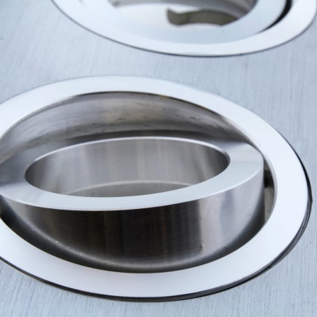 Detalle acabados EMPOTRABLE HELIUM ALUMINIO (2 LUCES)