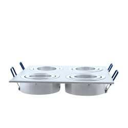 EMPOTRABLE HELIUM ALUMINIO (4 LUCES) de perfil