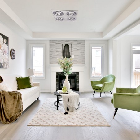 Habitación de hotel con HELIUM QR111 ALUMINIO (4 LUCES)