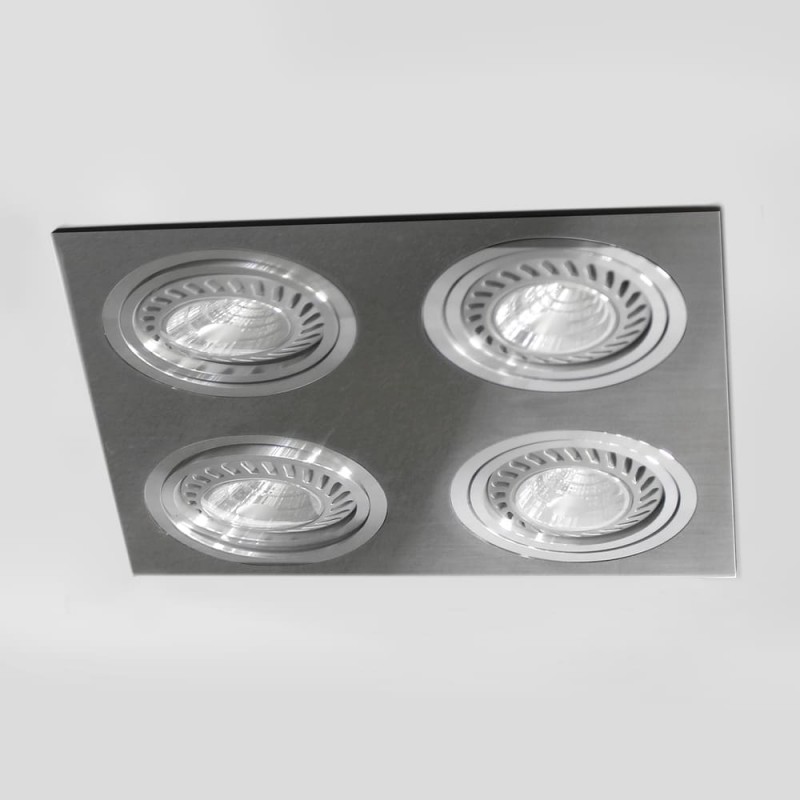 HELIUM QR111 ALUMINIO (4 LUCES) instalado en techo