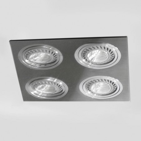 HELIUM QR111 ALUMINIO (4 LUCES) instalado en techo