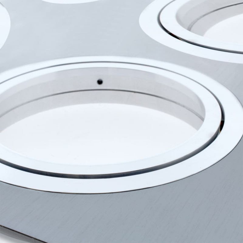 Detalle acabados HELIUM QR111 ALUMINIO (4 LUCES)