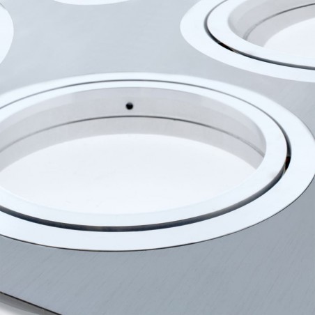 Detalle acabados HELIUM QR111 ALUMINIO (4 LUCES)