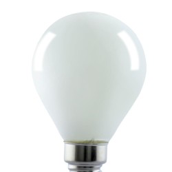 Detalle cristal Bombilla LED G45 milky E14 6W 6000K