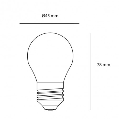 Packx3 Milky LED Bulbs G45 E27 6W 6000K