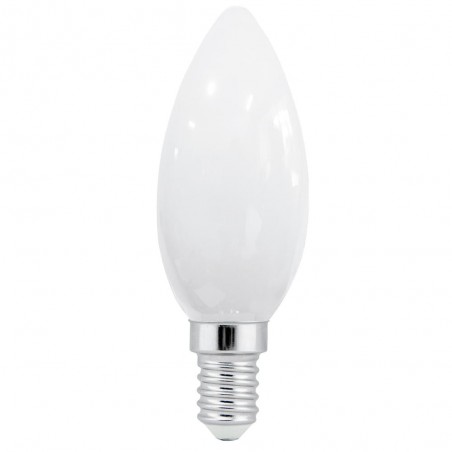 Bombilla LED C37 milky E14 6W 6000K