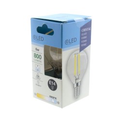 Caja Bombilla LED G45 filamento E14 6W 6000K