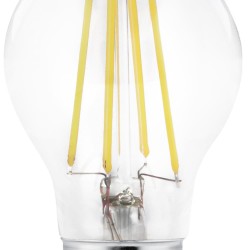 Detalle cristal y filamento Bombilla LED A60 filamento E27 10W 6000K