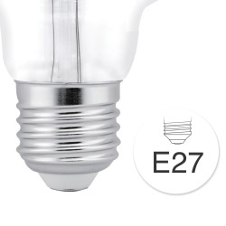 Detalle rosca Bombilla LED G95 8W 6000K