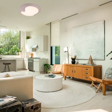 Salón de estilo moderno decorado con PLAFÓN LED 40W DIMMABLE LAINA