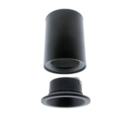 Fred Spotlight 1xGU10 IP65 Tubular Black