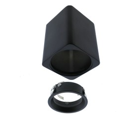 Flin Spotlight 1xGU10 Squared Black