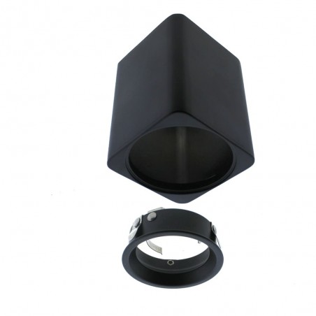 Flin Spotlight 1xGU10 Squared Black