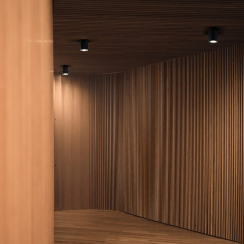 Flin Spotlight 1xGU10 Squared Black