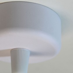 Ari Cylindrical Pendant Lamp 1xGU10 White