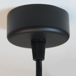 Ari Cylindrical Pendant Lamp 1xGU10 Black