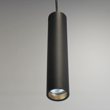 Ari Cylindrical Pendant Lamp 1xGU10 Black