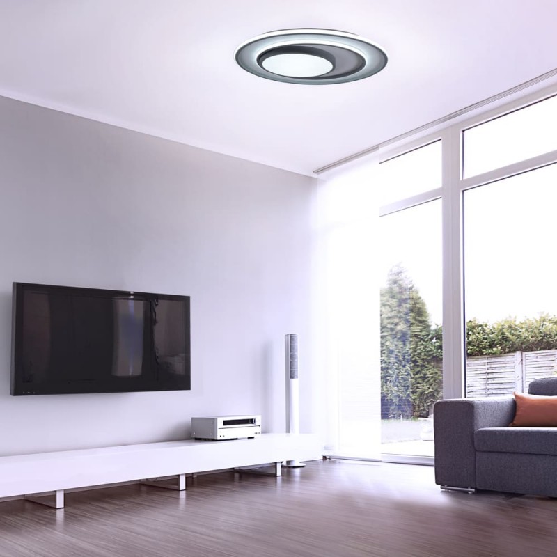 Draco LED Flush Mount Ceiling Lamp 92W CCT Round