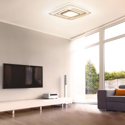 Plafón LED 100W CCT Draco encendido con luz cálida