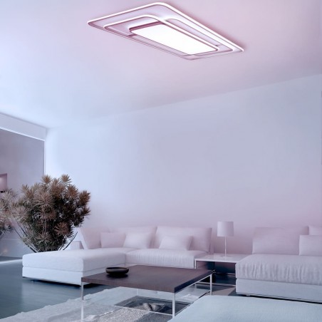 Draco LED Flush Mount Ceiling Lamp 226W CCT Rectangular