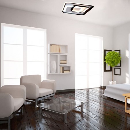 Vega LED Flush Mount Ceiling Lamp 72W CCT Squared