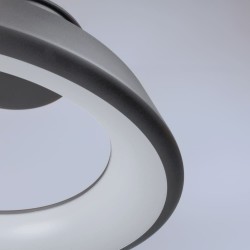 Detalle difusor Lámpara colgante Lizer LED 21W plata