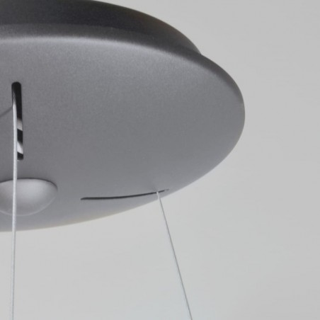 Detalle florón Lámpara colgante Lizer LED 21W plata