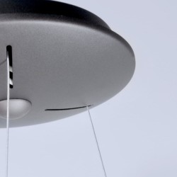 Detalle florón Lámpara colgante Lizer LED 36W plata