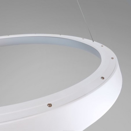 Detalle Lámpara colgante Lizer LED 48W blanca vista desde arriba