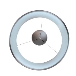 Lámpara colgante Lizer LED 48W café vista de planta