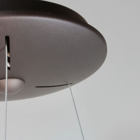 Detalle florón Lámpara colgante Lizer LED 48W café