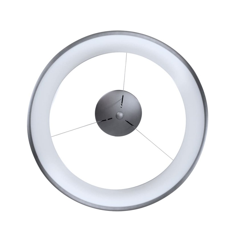Lámpara colgante Lizer LED 48W plata vista de planta