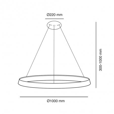 Lizer LED Pendant Light 72W White