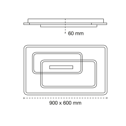 Vega LED Flush Mount Ceiling Lamp 160W CCT