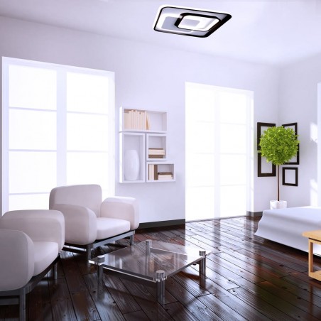 Vega LED Flush Mount Ceiling Lamp 72W CCT Squared